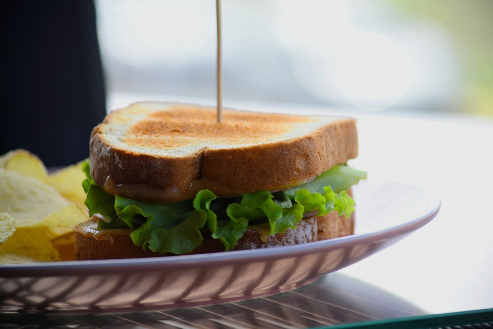 Photo by Diego Apolo a sandwich with lettuce and cheese on a plate